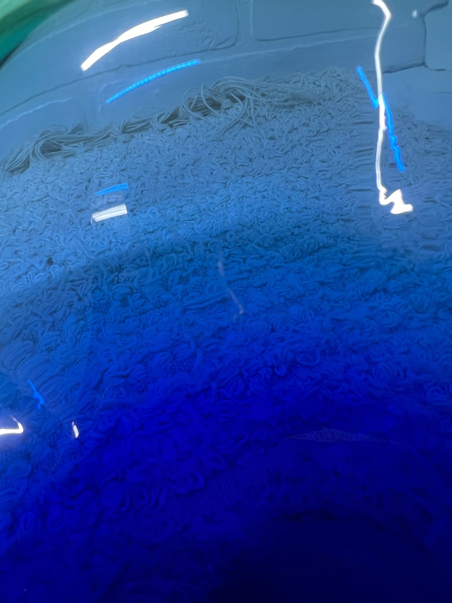 Murano/Murano Style Art Glass Bowl in Blue & Green Sargasso Style