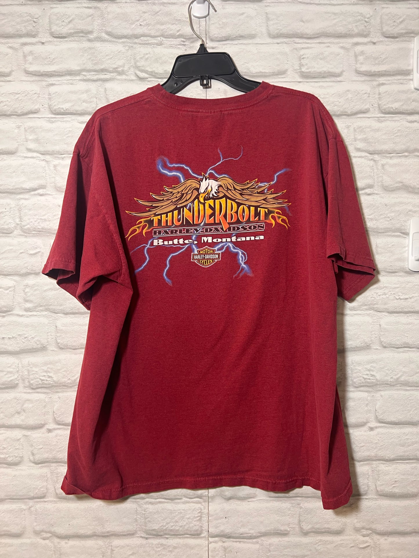 Harley-Davidson Size X-Large Red T-Shirt - Men's