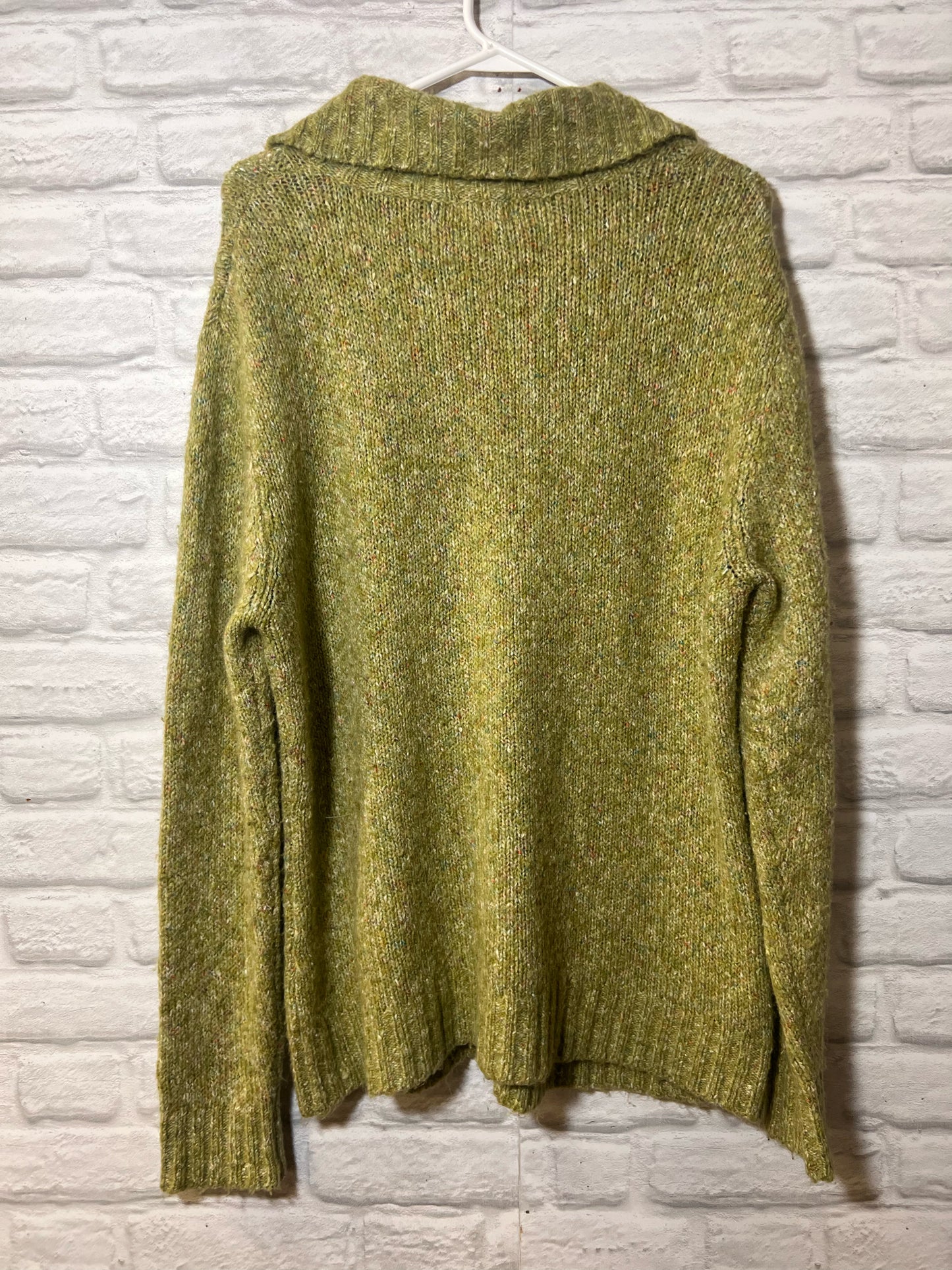 Size XL LL Bean Green Wool Blend Cardigan
