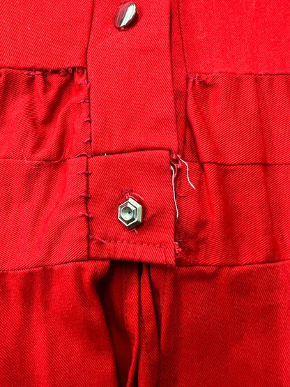 Sas'sa vintage ladies red fringed rodeo jacket