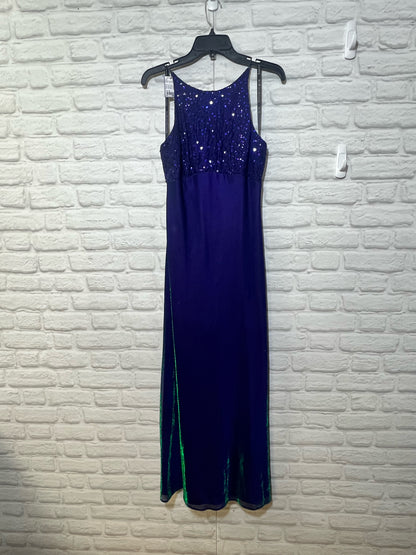 Size 11-12 Blondie & Me Evening purple 90s/Y2K prom slip dress