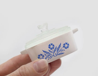 Pyrex or Corningware Inspired Ceramic Trinket Dish