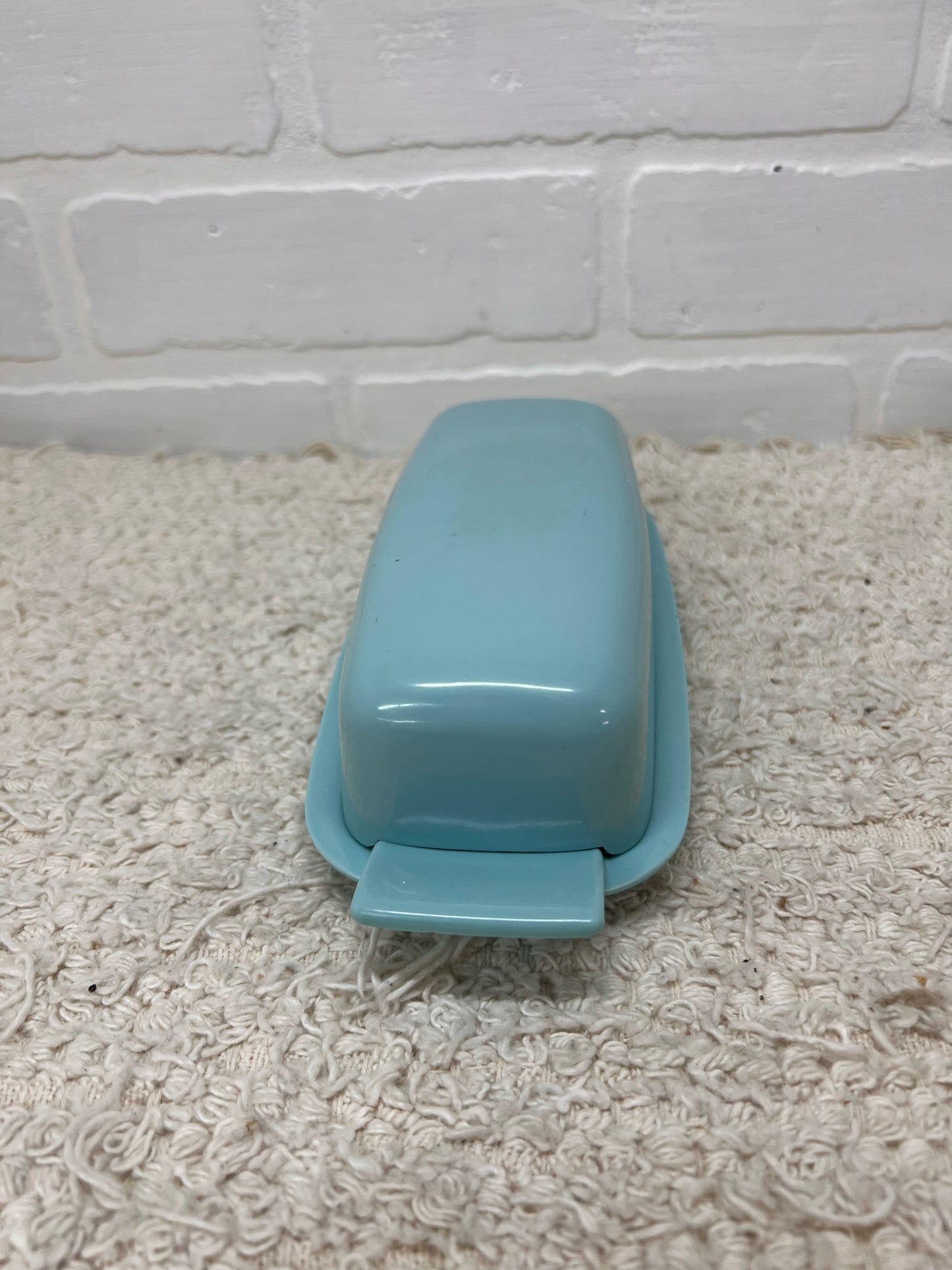 Light Blue vintage melmac butter dish
