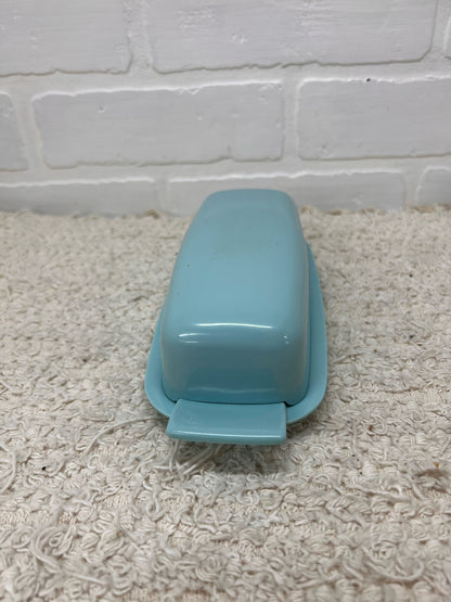 Light Blue vintage melmac butter dish