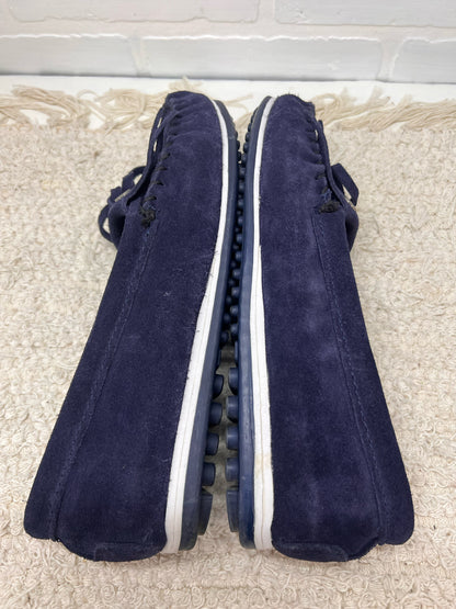 Shoe Size 9 Minnetonka  Moccasins Navy blue Suede