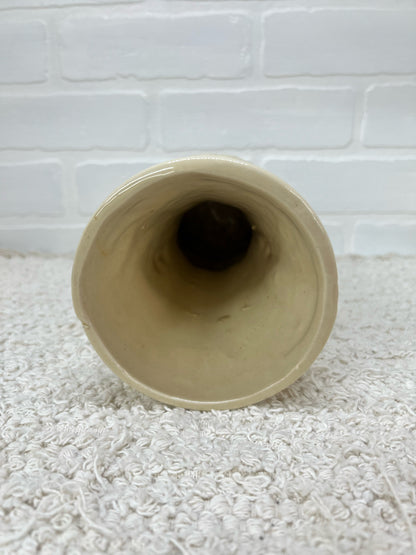 McCoy 8" tall cream colored vase