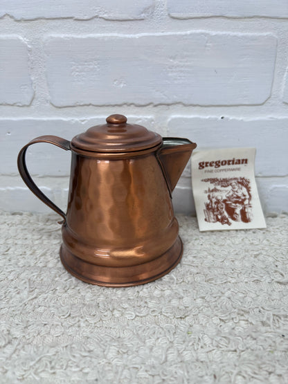 Gregorian Copper Teapot 4" Tall