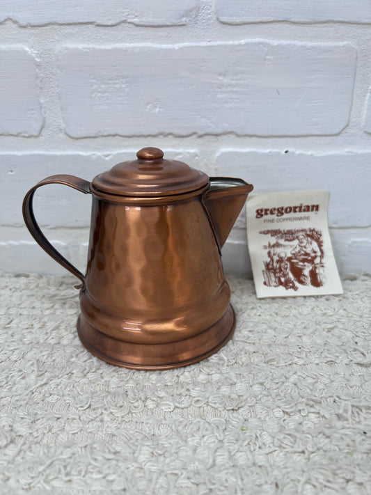 Gregorian Copper Teapot 4" Tall