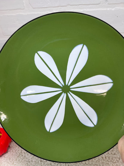 Catherine Holm Avocado Green Lotus Plate 10 Inches