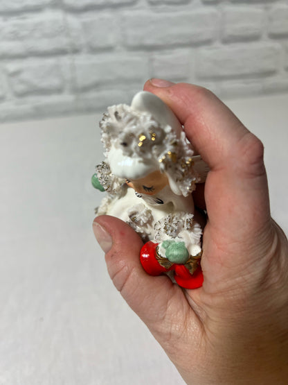 Holt Howard 1950's angel figurine/taper candle holder - broken wing