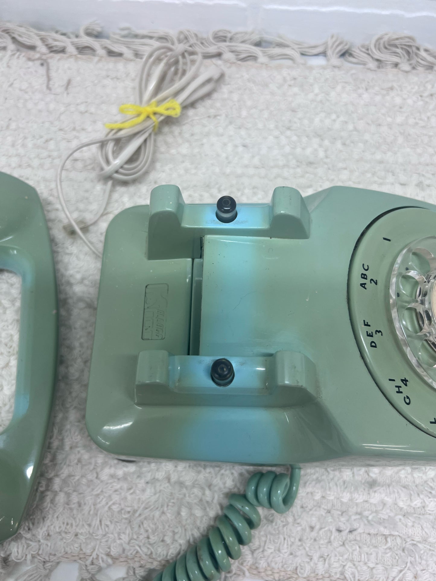 Kellogg Mint Green Rotary Telephone 1960's