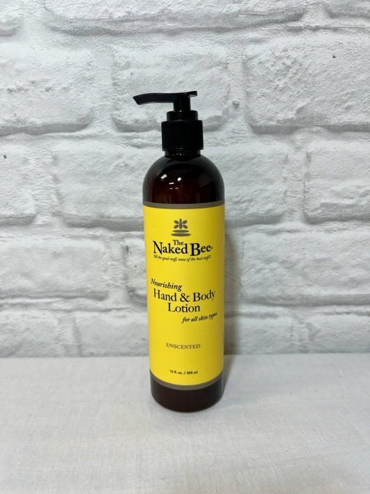 Naked Bee Unscented Lotion iun 12 oz Pump Bottle