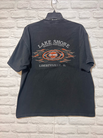 Harley-Davidson Size X-Large Black T-Shirt - Men's