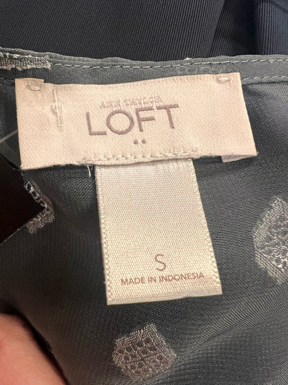 Size S Semi-Sheer Gray & Silver Blouse