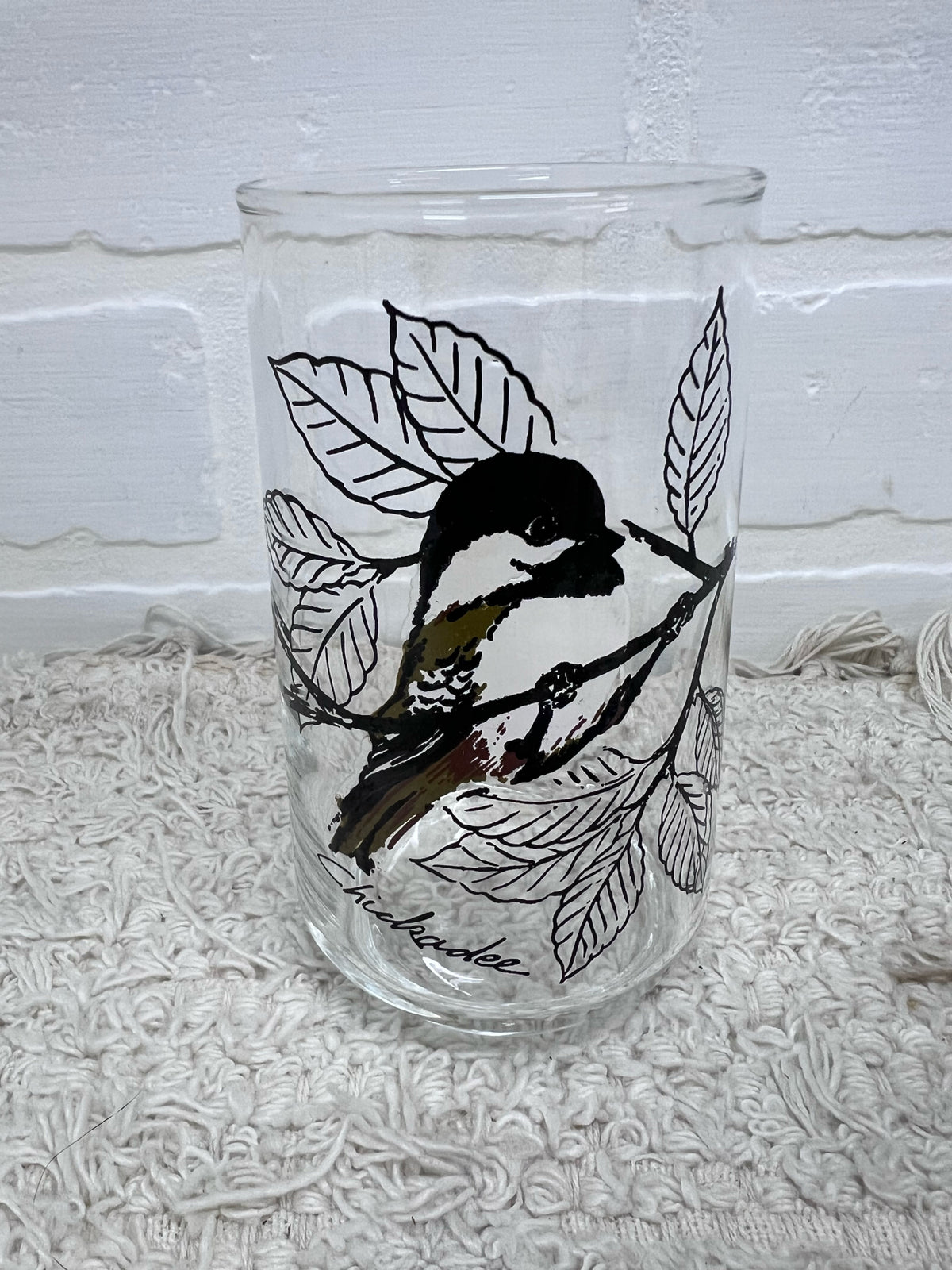 Anchor Hocking Song Birds Glass Set 8 Glasses