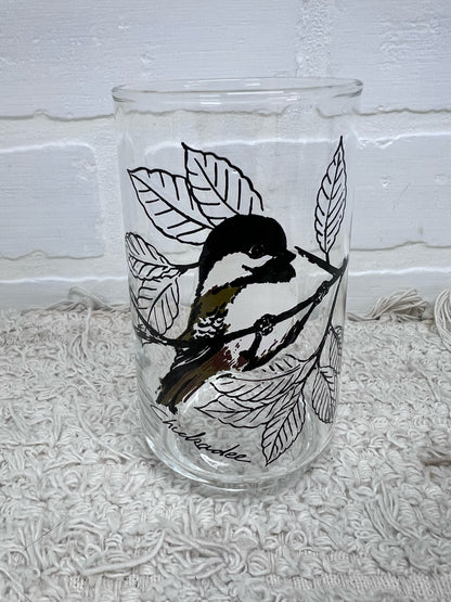 Anchor Hocking Song Birds Glass Set 8 Glasses