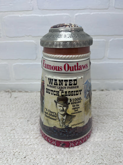 Anheuser-Busch Butch Cassidy Outlaws Collectable  Beer Stein