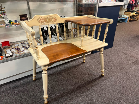 Ethan Allen vintage gossip bench
