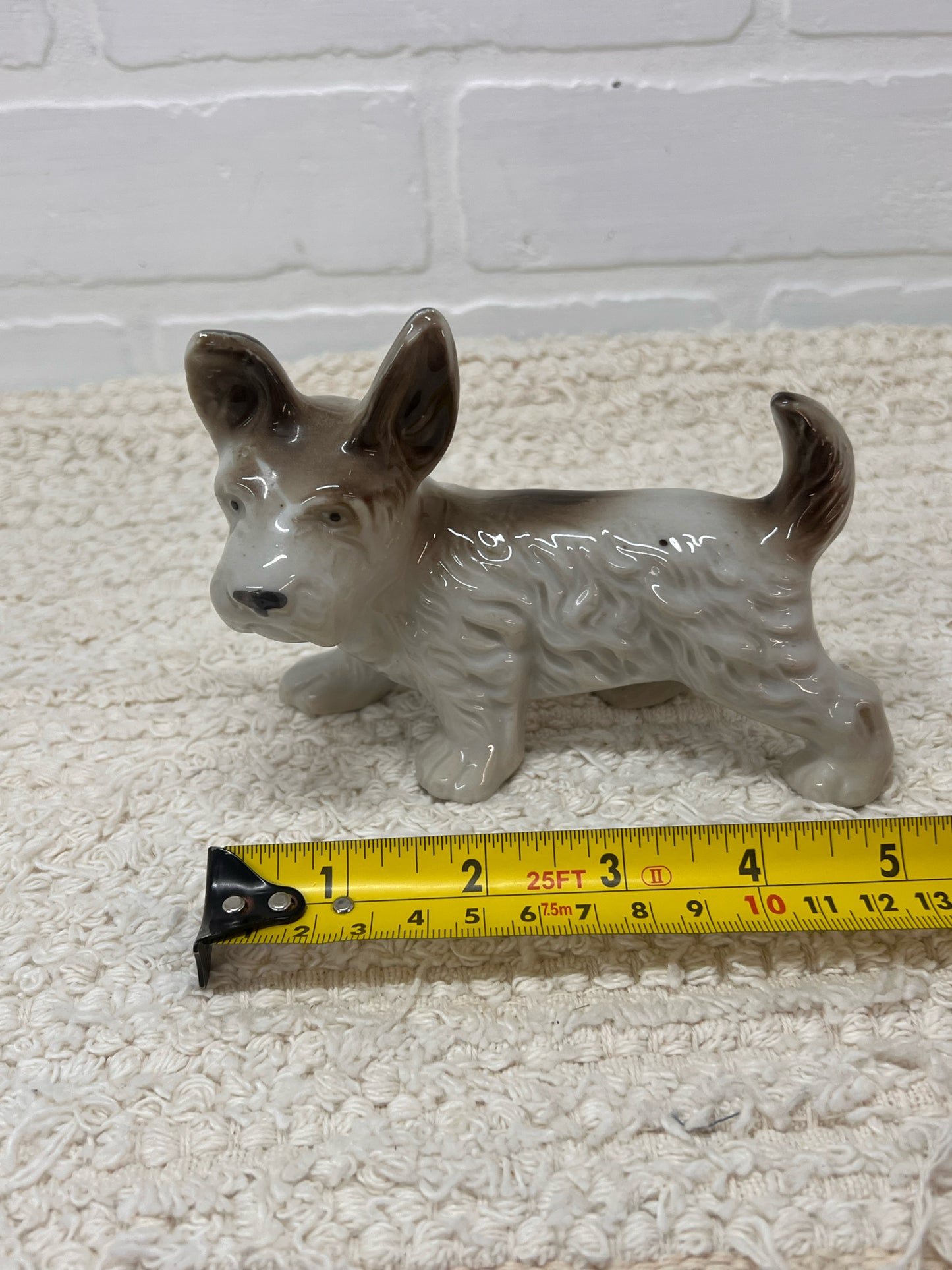 Vintage Scotty Dog Ceramic Figurine