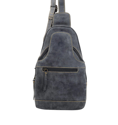 Myra Bag Western Fork Sling Bag in Coal