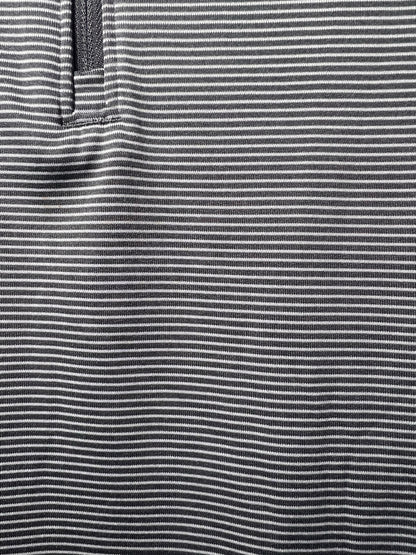 Size M Under Armour Gray & White Striped Pullover