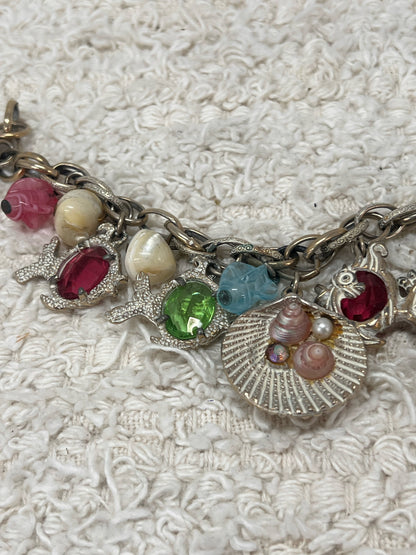 Vintage Sea-Inspired Charm Bracelet