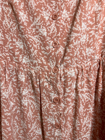 Size M Mika Rose Pink Floral Maxi Dress