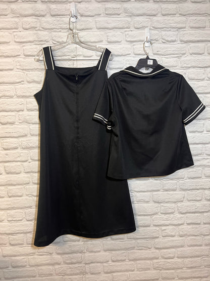 Montgomery Ward Dress Dress - Black & White Sailor Style 70's Combo