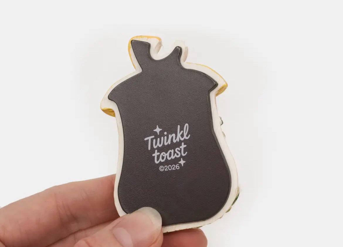 Merry Mushroom Inspired Resin Magnet - Handpainted 70's Nostalgia