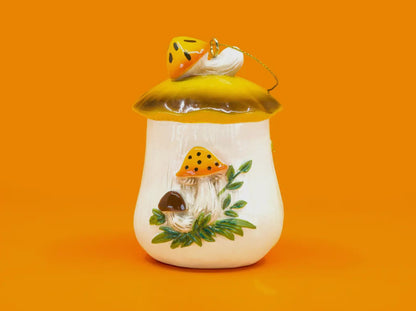 Merry Mushroom Inspired Hand Painted Ornament