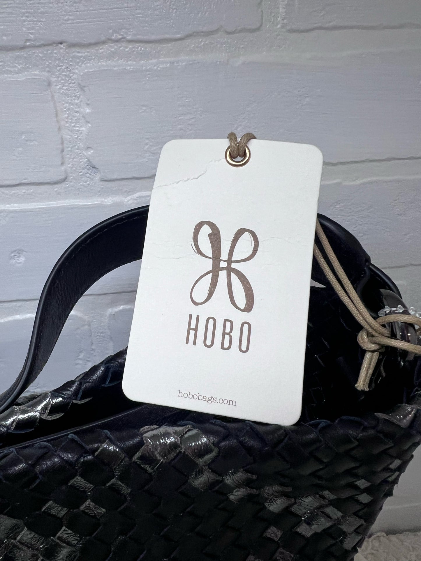 NWT Hobo Harley Hobo Bag in Black & Metallic Woven Leather