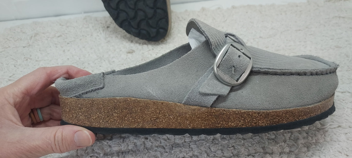 Birkenstock Size 7.5 Gray Buckley Shoes