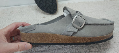 Birkenstock Size 7.5 Gray Buckley Shoes