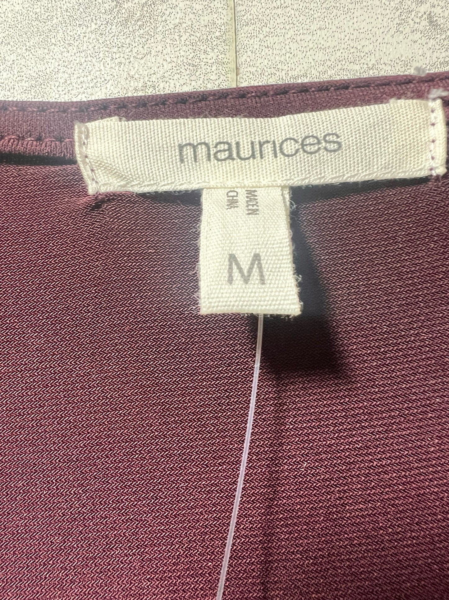 Size M Maurice's  NWT Maroon Lace Sleeve Dress