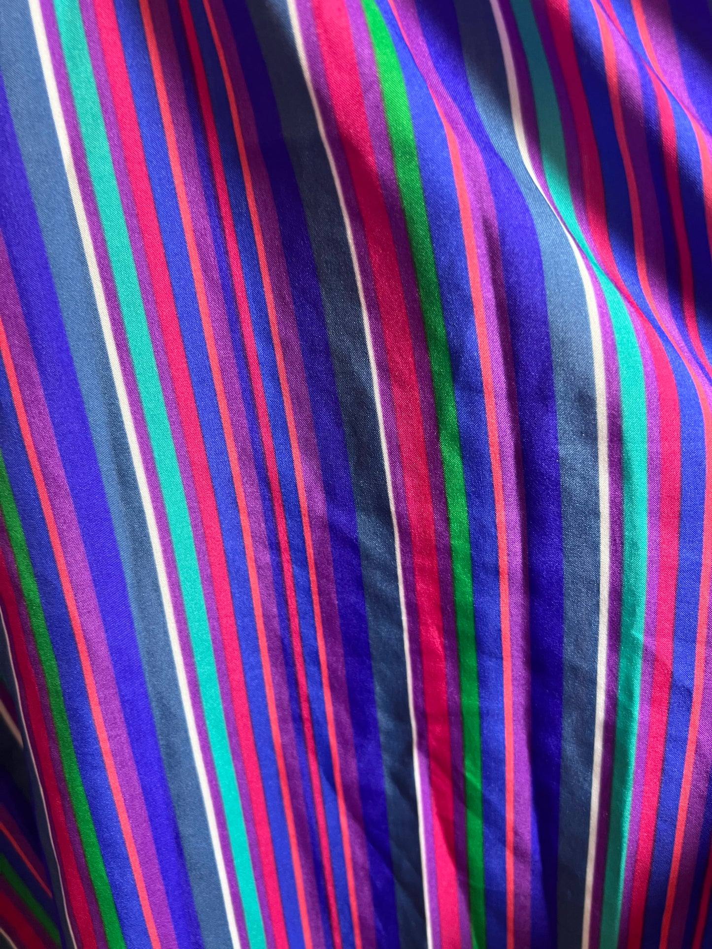 Vintage Striped Shirtwaist Style Dress Circa 1970's