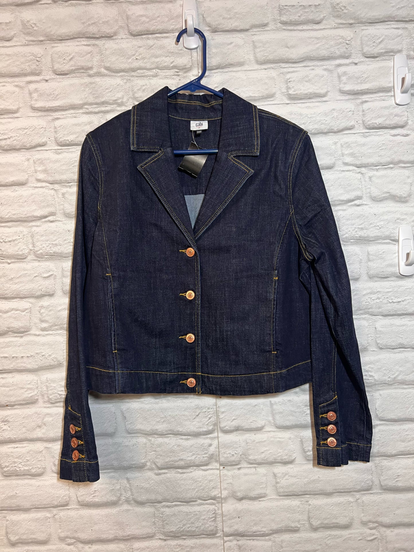 Size M CAbi Blazer Cut Denim Jacket