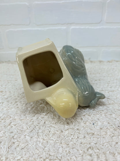 Vintage dog planter