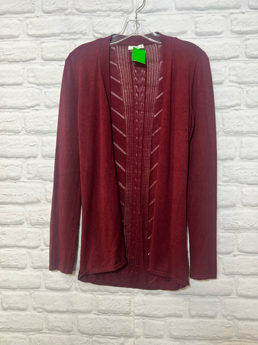 Size XS Maurice's maroon cardigan