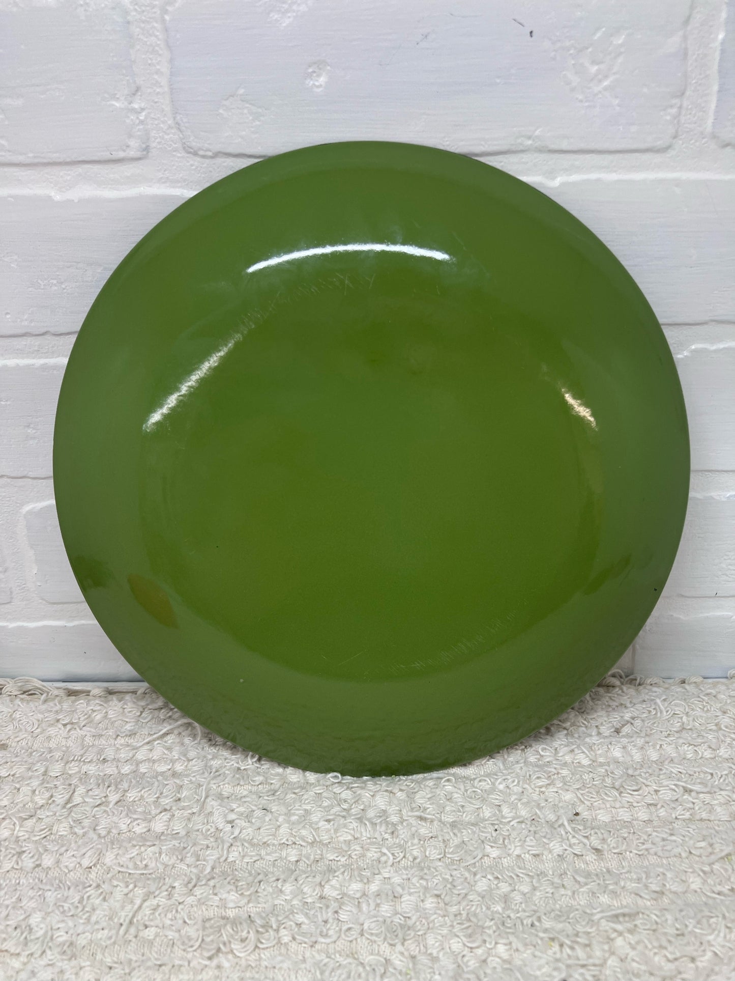 Catherine Holm Avocado Green Lotus Plate 10 Inches