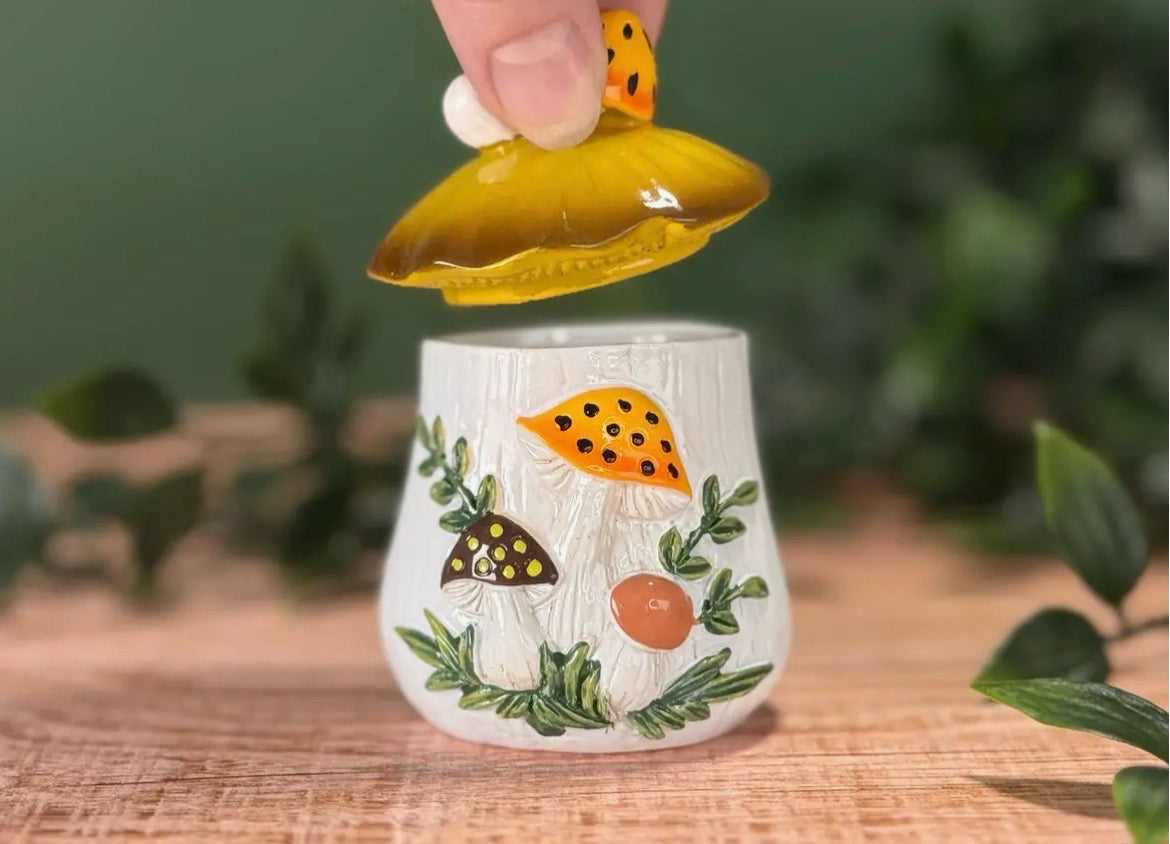 Pyrex or Corningware Inspired Ceramic Trinket Dish