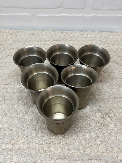 Austrian Pewter Glass Set - Vintage 1970s