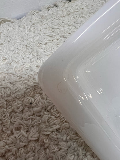 Pyrex Snowflake Garland Butter Dish