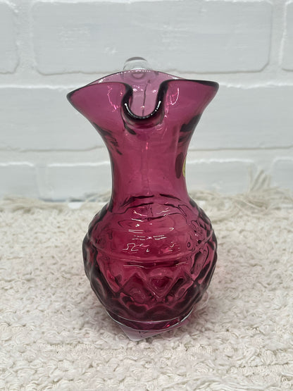 Small Rossi Glass blown glass pitcher
