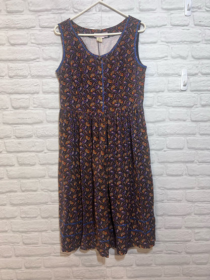 Aunt Abigail's Attic Corduroy Paisley Jumper Dress Circa Late 70's/early 80's