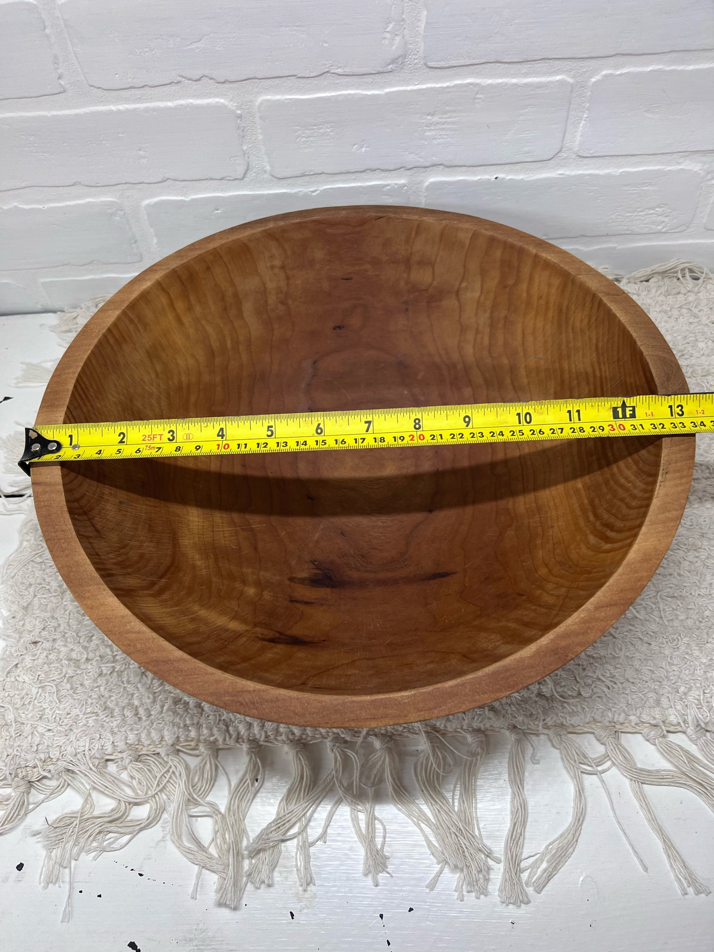 Large Hard Wood Clarendon Vermont Bowl