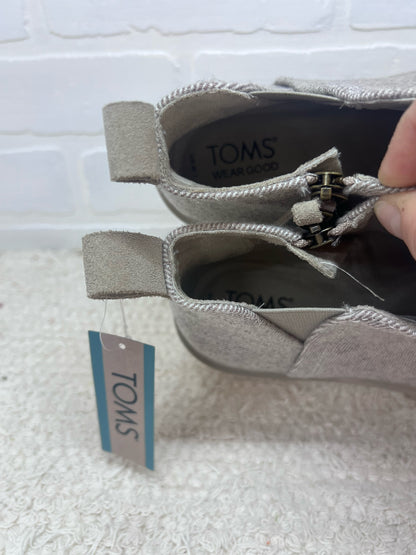 Shoe Size 7 Toms  NWT Maude Wedge  Bootie in Shimmering Twill