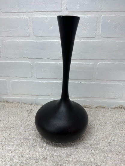 West Elm Black Metal Vase