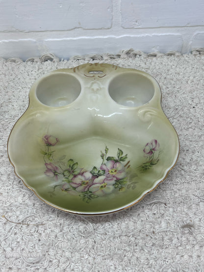 Nippon Vanity Set - Hand painted rose pattern