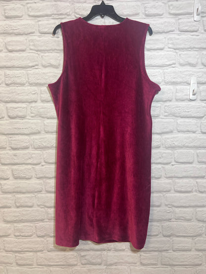 Size L D&Co Red Corduroy Dress