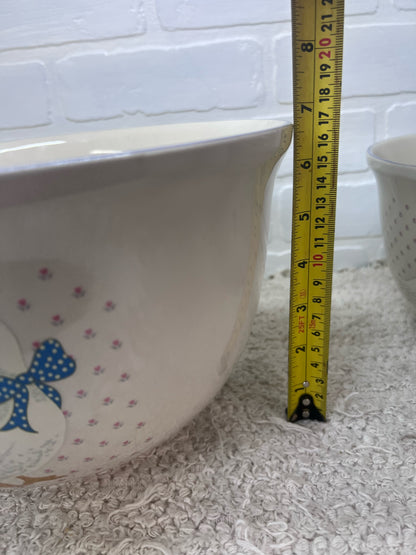 Aunt Rhody Goose 1980's Bowl Set